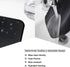 Mouse Pad with Non Slip Rubber Base, Upgraded Gaming Mat, Black Premium Textured Waterproof Mousepad