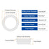 70 Grommets, 5mm 7mm uxcell Pcs Rubber ID Drill Hole Double Sided Hollow Firewall Hole Plugs Round Electrical Wiring