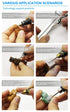 Ryoma Diamond Burr Bits Carving Drill Kit for Rotary Tool, 3/32"(2.35mm) Shank, Pack of 90 Pcs/3 Sets