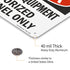 SmartSign "Danger - Electrical Equipment, Authorized Personnel Only" Sign, 7" x 10" Aluminum
