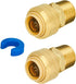 SUNGATOR Straight Connector Plumbing Fitting, Male Adapter 1/2 Inch by 1/2 Inch Push Fit PEX Fittings (2-Pack)
