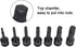 3/8 Inch 4/5/6/7/8/10/12 MM Set, 7 Drive Hex Bits Impact Allen Socket Piece Cr-Mo One-Piece Construction Metric Hex