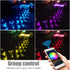 1.22 12V INDARUN RGB Deck Lighting Deck Lights Outdoor Waterproof, Low Voltage Deck Lights with Remote, Smart Deck