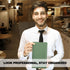 LINTRU Oversized Server Book, Expandable & Zipper Pockets Server Books for Waitress, Double Reinforced & Wear-Resistant