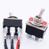 TWTADE 3 Pcs 6 Pin Toggle Rocker Switches ON/ON Latching DPDT Heavy Duty 16A 250VAC with Waterproof Cap