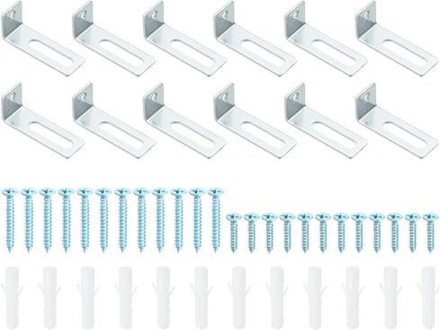 PATIKIL Whiteboard Mounting Hardware, 12 Set Wall Hanger Installation Support Fastener for Office, Classroom