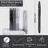 Gel Pens,6 Pcs 0.5mm Fine Point Black Ink Pens With Smooth Writing,Quick Dry Pens For Journaling,Nurse Aesthetic Pens,Office School Supplies for Men Women Student(Black Gray White) by ACEES
