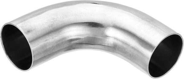 PATIKIL 2pcs 90 Degree Mandrel Bend Elbow, 1 1/2 Inch OD Steel Exhaust Elbow for Exhaust Pipe Stair Handrail HVAC