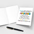Qiliji Cute Thank You Card, Thank You Card for Friend Bestie, Appreciation Card for Family Partner Coworker Teacher