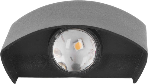 110-265V 1200 Wall Sconce Lamp Black Aluminum Alloy Outdoor Light Lumens Bright Output for Hotel Garden Pathway