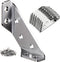 FZSFVAQ 8PCS Stainless Steel Corner Brackets for Wood, 2mm Thick 90 Degree L