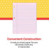 School Smart 3-Hole Punched Filler Paper, 8-1/2 x 11 Inches, Pink, 100 Sheets