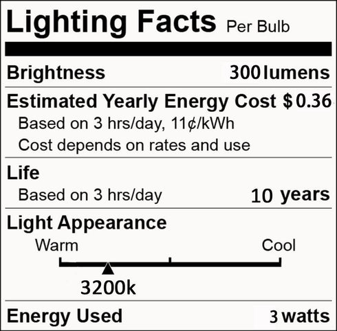 12V Low Voltage LED Light Bulbs - Daylight 7W E26 Standard Base, 60W Equivalent, Pack of 6
