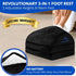 EverRest Under Desk Footrest for Office Use, Warmer Feet, 3 Adjustable Heights, Ergonomic Foot Rest Stool