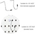 120pcs Pegboard Hook Locks, Stoppers for 1/4in Pegboard Hook Accessories, Tool Organizer Security Locks for Hanging