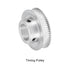 Timing Pulley Aluminium Synchronous Wheels for 3D Printer, 6mm Width Belts, 60 Teeth, 15mm Bore, Silver Tone, 1 Pcs