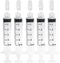 GVTCO 5ml Syringes Without Needles, 5cc Luer Lock Syringe - Disposable Individually Wrapped(50