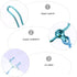 Musical Notes Bookend Clips - Metal Desk Paperclip Holders