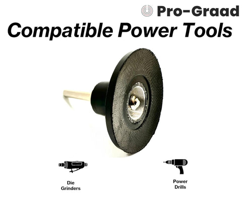 Pro-Graad 2" 1/4" Type S Pad Holder for Quick Change Discs, Shank, Type II, TS, S-Type Holder Quick Change Mandrel