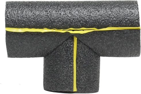 Frost King TEE1H Pipe Tube Tee Connector, 1in, Black