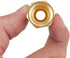 2 PCS Brass Flare Tube Fitting Coupling, Gas Adapter 3/8" Flare X 1/2" Female NPT Pipe Connector