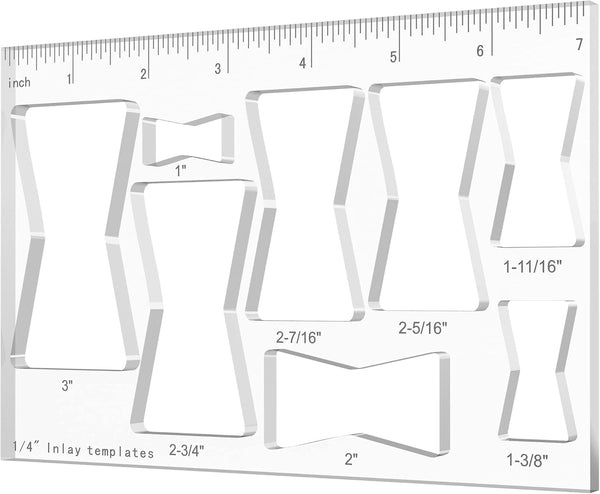 Router Clip Butterfly Inlay Template, Woodworking Decoration Router Fixture Template, 7 Inch Butterfly