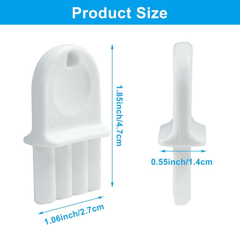 Kemcatui 10Pcs Paper Towel Dispenser Key, Waffle Toilet Paper Key Tissue Dispenser Key with Ring, Napkin Holder Key