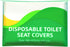 GANYKQ 10Pieces Toilet Seat Covers Flushable Paper Disposables for Airplanes Travel Seats Public