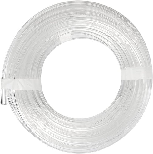 Feelers Pneumatic PU Tubing, 5/32"OD Hose for Air Compressor Water Fluid Transfer, Clear (16.4 ft)