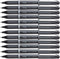Pentel BL30A EnerGel NV Liquid Gel Pen, 1mm, Black Barrel, Black Ink, Dozen