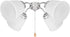 Aspen Creative 23045-4 2-1/8" 4-5/8" 4-5/8" 4 Pack Transitional Style Bell Shaped Frosted Replacement Glass Shade