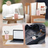 WADORN Plush Lined Eyeglasses Holder Stand, Protective Glasses Holder Stand Case Silicone prevent scratch Eye Glass