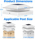 4x4 2 Pack, 2 16 4x4 Peasur Post Solar Lights Modes LED Solar Post Cap Light Waterproof, Deck Fence Post Solar Lights