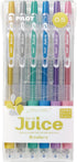 Pilot Juice Gel Ink Ballpoint Pen, 0.5mm, Metallic Colors