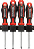 INTERTOOL 4-Piece Magnetic Screwdriver Set - Phillips & Flat Head, S2 Steel, Rust Resistant for General Purpose Repair