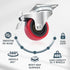 POWERTEC 2 Inch Swivel Caster Wheels, Set of 4, 400 lbs Load, Heavy Duty Plate Casters