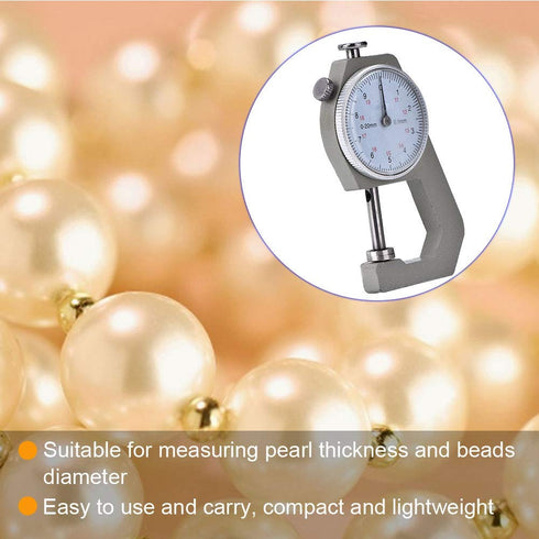 Thickness Gauge Metal Thickness Gauge, 0-20mm Measuring Tool for Jewelry, Paint, Paper/Film Thickness Meter
