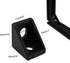 20pcs Black 2020 Series 1720 Aluminum Profile Corner Bracket with 40pcs M5 T Nuts +40pcs M5 Screws + 1pcs Wrench for Slot 6mm 20S Aluminum Rail Accessories (20PCS 1720 Corner Bracket)