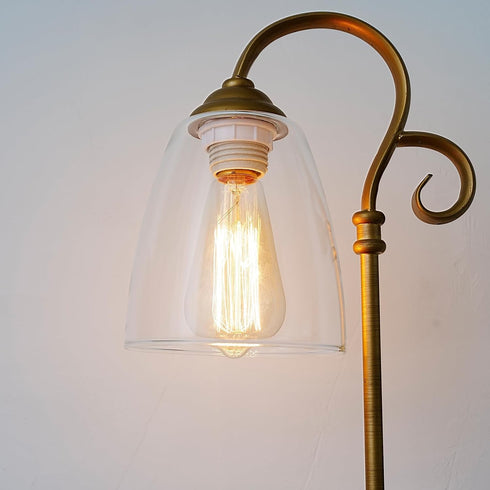 1-5/8 Inch E26 5.5"W 6.1"H Glass Lamp Shade Replacement for Table Lamps/Floor Lamp/Chandelier/Pendant Light