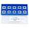 11mm Square Carbide Inserts Cutters 11 11 2.0mm-R150 Replacement for Woodworking, 10pcs for Planer Lathe Tools