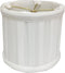 Royal Designs, Inc. CS-209WH English Box Pleated Drum Chandelier Shade, 4.5 x