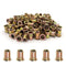 vrupin 100PCS-Rivet Nuts,3/8"-16 Carbon Steel UNC Rivet Nut Assortment Kit, Flat Head Threaded