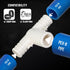 Supply Giant QQUF0100-5 Plastic PEX Poly Alloy Tee Barb Pipe Fitting | 1'' White (5 Pack)
