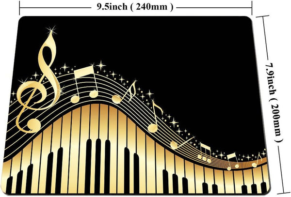 Smooffly Old Vintage Abstract Piano and Music Note Mouse Pad - Non-Slip Rubber Gaming Mouse Pad