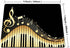 Smooffly Old Vintage Abstract Piano and Music Note Mouse Pad - Non-Slip Rubber Gaming Mouse Pad
