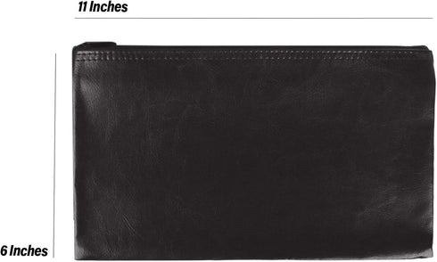 Security Bank Deposit/Utility Zipper Coin Bags, 11 X 6 Inches, Safe for Cash and Legal Documents