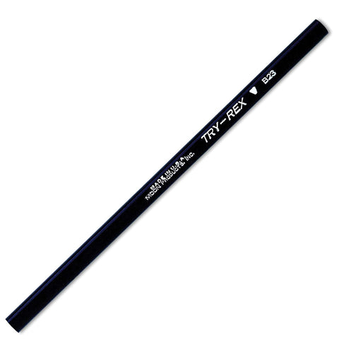 J.R. Moon Pencil JRMB23 Try Rex Pencil, Intermediate without Eraser, 1.73" Height, 2.99" Wide, 7.4" Length (12 Count)