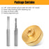 Ahuliao 71333 Set 1/4 1/8" 1/4 Inlay Router Bit Bushing for Templates High RPM Routing, Includes Carbide Spiral Bit +