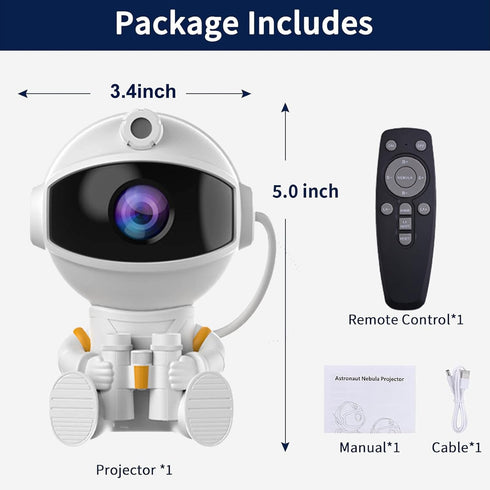 Space Future captain Astronaut Galaxy Night Light Projector for Bedroom - Star Lights Ceiling Projector with Remote