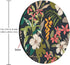 Tropical Flower Mouse Pad, Round Floral Print Mouse Mat for Office Present and Desk Accessories
